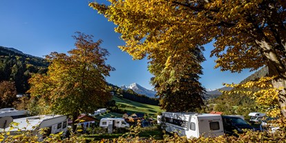 Campingplätze - Reisemobilstellplatz vor der Schranke - Campen im Indian Summer - Camping-Resort Allweglehen