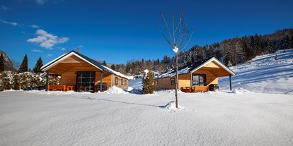 Campingplätze - Oberbayern - Alpen-Chalet als gemütliches Winterdomizil - Camping-Resort Allweglehen
