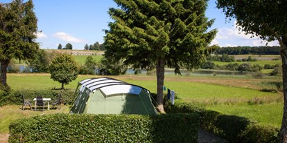 Campingplätze - Mietunterkünfte - Insel Camping am See mit Ferienwohnung / Allgäu