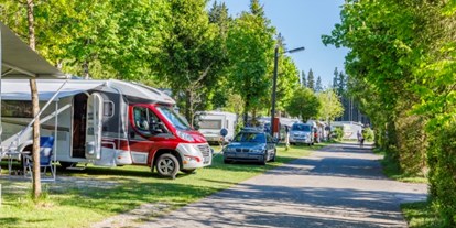 Campingplätze - Auto am Stellplatz - Campingplatz Elbsee